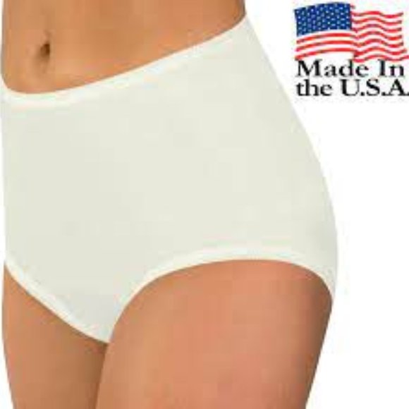 Carole Brand - Women's Classic Nylon Panties Full Cut Briefs 2 Pack - Picture 1 of 2